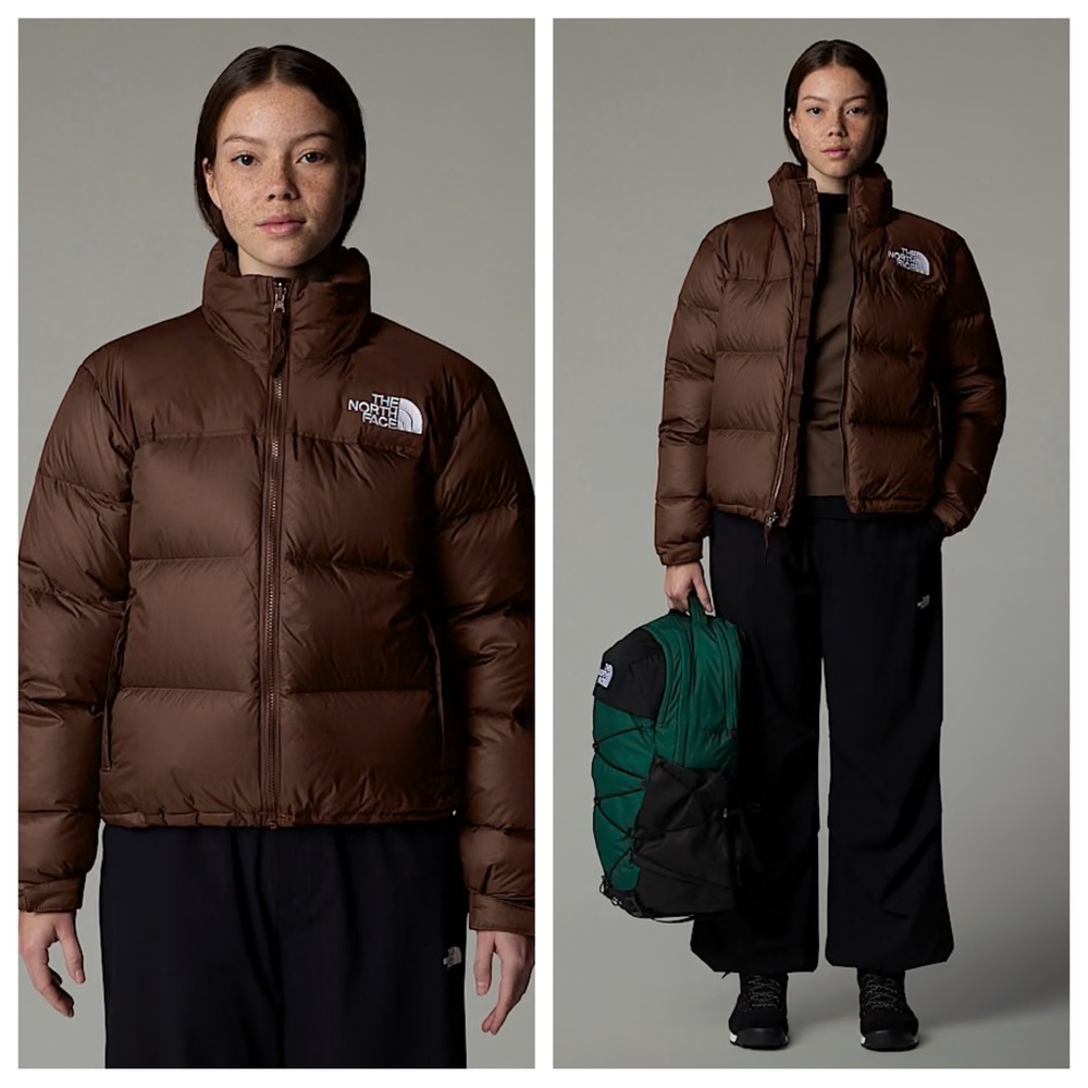 The North Face 1996 Retro Nuptse Puffer Jacket in Brown